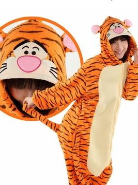 Tigger Soft Plush Disney Onesie Union Suit Pajamas Costume